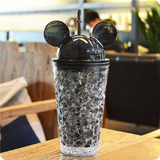 Modone cold beverages with Straw Crushed Ice Creative Water Glass 450 450 ml Shaker