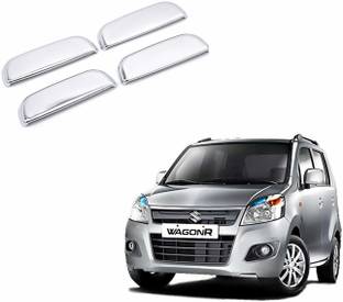 Uniqon (Set Of 4pc) Stylish Car Door Catch/Handle Cover Chrome Finishing (Silver) Color Auto Accessories Suitable For Maruti Old WagonR Car Grab Handle Cover