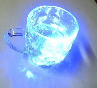 indmart Magic Colorful LED Beer Barrel Drink Light-Up Flashing Blinking Flashing Barware Bar cup KTV Party Decoration lamps lights Crystal Mug Glass Beer Mug