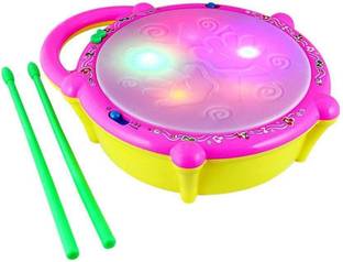 VK EMPORIUM Flash Drum with 3D Lights and Music