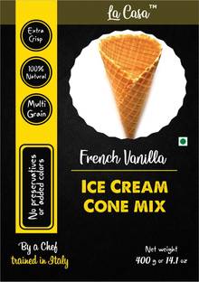 La Casa French Vanilla Ice-Cream Cone Premix 400 g