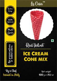 La Casa Red Velvet Ice-Cream Cone Premix 400 g