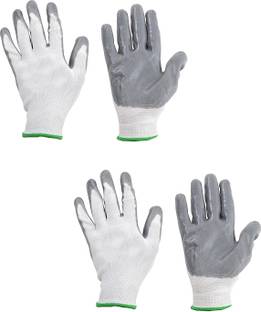 PulGos SUPERIOR QUALITY ANTI CUT SAFETY HAND GLOVE-1101 Nylon, Synthetic, Latex  Safety Gloves