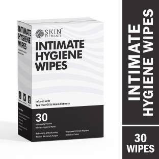 Skin elements Intimate Hygiene Wipes (Pack of 30) for Men & Women Intimate Wipes