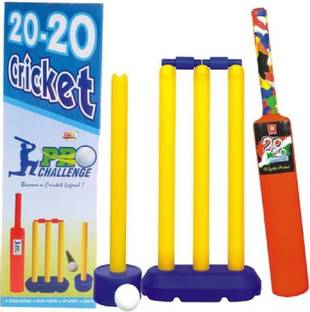 PS Aakriti 20-20 Kids Cricket Set Cricket Kit Cricket Kit (Bat Size: 3 (Age Group 8+)) Cricket Kit