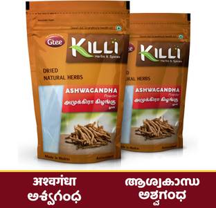KILLI Ashwagandha | Amukkara Kizhangu Powder, 100g (Pack of 2)