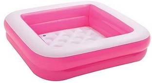 SHREEJI GIFT Inflatable Bath Tub play box pool (Pink)