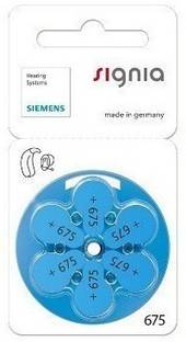 Siemens Zinc Battery 675 no. -6pcs Stethoscope Holder