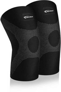 Joyfit Knee Compression Sleeve Pair with Neoprene Pad Knee Support