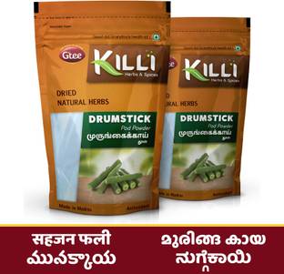 KILLI Drumstick | Murungai | Sahajan | Moringa | Nuggekai Pod Powder, 100g (Pack of 2)