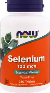 Now Foods Selenium 100Mcg Yeast Free 250 Tablets