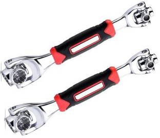 Zooper 799 Multi-Function Stainless Steel Spanner 48-in-1 9-3/4"L x 1-1/4"W x 1-1/4"H mm Double Sided Combination Wrench Double Sided Rachet Wrench