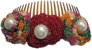 Unique Indian Crafts Comb pin for hairs with multicolours (Sku-UIC-FA-CP-29) Back Pin