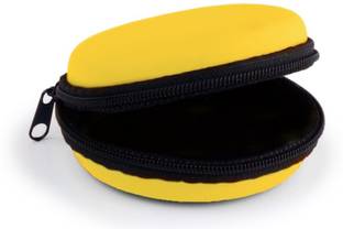 Vatsin Leather Zipper Headphone Pouch For Universal