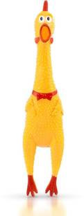 Sage Square Squeezing and Squawking Novelty Plastic Chicken Toy for Kids (32 cm)