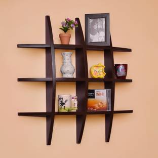 Annu Handicrafts Wooden Wall Shelf