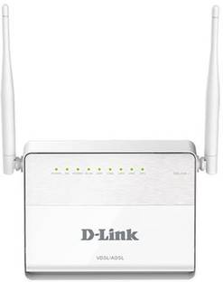 D-Link DSL-224 Wireless Router 2.4 GHz 300 Mbps Wifi Speed Single Band External Antenna Both (Ethernet and ADSL)