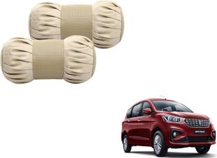AUTYLE Beige Cotton, Leatherite Car Pillow Cushion for Maruti Suzuki