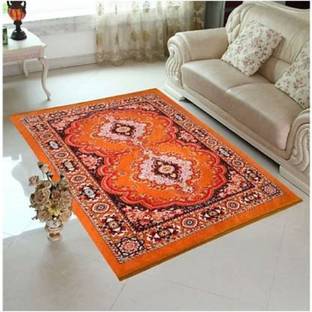 Ishan Handloom Orange Jute Carpet