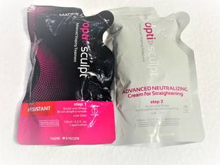 MATRIX Opti. Sculpt Single Application Resistant Shaping Cream (125 ML) & Cream Neutralizer (125ML)
