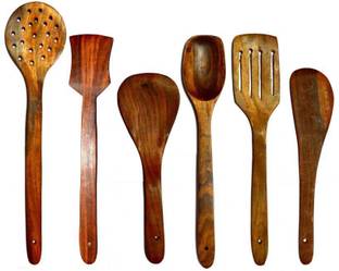 Aafiya handicrafts Af0268 Wood Serving Spoon Set