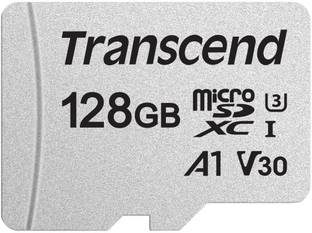 Transcend 300S 300S 128 GB MicroSDXC Class 10 95 MB/s  Memory Card Compatible with Mobile