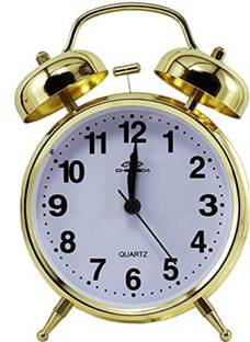 PaxMore Analog Gold Clock