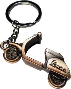 AVI metal with Vespa design in COPPER color Locking Key Chain