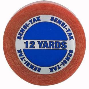 WALKER TAPE Sensi-Tak Red Liner Tape Roll (1.0" X12 Yard) Adhesive Band Aid