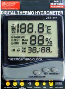 HTC 288-CTH Comfort Index Display Hygrometer Digital Humidity Meter Tester Thermometer