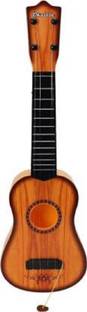 mayank & company 4 strings acoustic guitar for kids (Brown)