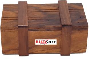 BuzyKart Handmade Indian Wooden Puzzle Magic Box Game