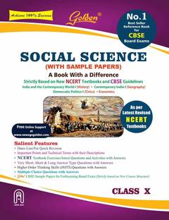 Golden Social Science Class 10 NCERT Based Guide With Sample Papers