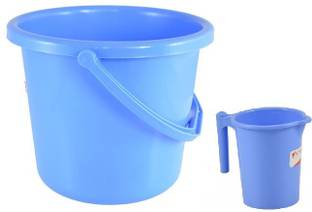 3D METRO SUPER STORE Unbreakable Plastic Bucket with Mug 10 L Plastic Bucket