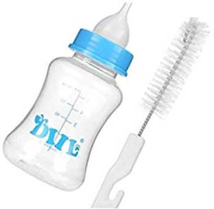 UDAK 150ml Plastic Pet Small Dog Puppy Cat Kitten Feeding Bottle Set ROUNDED Plastic Pet Bottle