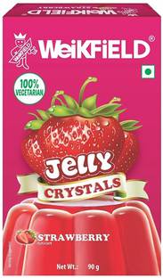 WeiKFiELD Jelly Crystals, Strawberry, 90g ( Pack of 3) Jelly Crystals
