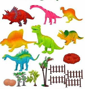 Gad Colorful Dinosaur Kingdom Toy Play Set