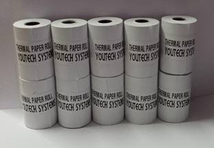 youtech Thermal Paper Roll Size 79X50 Meter Used For Citizen,Epson,Tvs,Tsc,Retsol,Posiflex Printer Pack Of 10 Roll Thermal Cash Register Paper