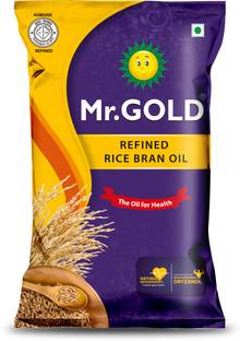 Mr. Gold Mr.GOLD-Refined Rice Bran 1 Ltr Pouch Rice Bran Oil Pouch