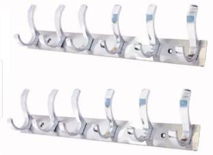 deeplax KHUNTI WALL HANGER KEY HOLDER S TYPE 6 HOOK SET OF 2 Swivel Hook 2
