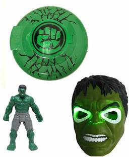 RVM Toys 4 in 1 Hulk Action Figure Mask and Shield with Darts