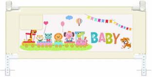 SYGA 1 Cream Baby Bed Fence Gate Security Guard Railing Playpens Rail for Newborn - 1.8 m
