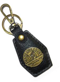 AVI Royal Enfield With Round Logo For Fans Design Key Chain