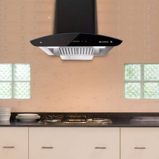 FABER Hood Crest HC SC BK 60 Auto Clean Wall Mounted BK GLASS+SS/Black Glass + Black Powder Coated 120...