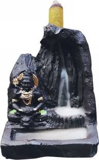 V.T.I lord shiv tandav waterfall incense burner Decorative Showpiece  -  15 cm