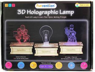 FUNVENTION for Little Scientist in Every Kid 3D Holographic Lamp DIY Science and Electronic