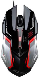 TechGuy4u Metal Gaming Mouse Wired Ambidextrous Optical  Gaming Mouse