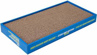 Sage Square Jumbo Size Scratching Board/Scratch Pad Toy with Catnip for Cat/Kitten/Puppy (48x24 cm) Jute Tough Toy For Cat