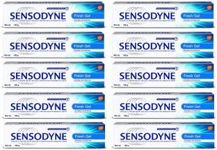 SENSODYNE Sensitive Toothpaste - Fresh Gel-02- 150gm(Pack of 10) Toothpaste