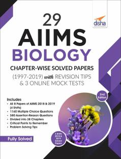 29 Aiims Biology Chapter-Wise Solved Papers (1997-2019) with Revision Tips & 3 Online Mock Tests